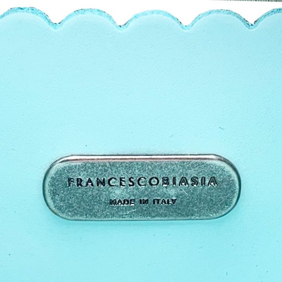 FRANCISCO BIASIA Laser Cut Leather Drawstring Lining Bucket Bag - Picture 10 of 10